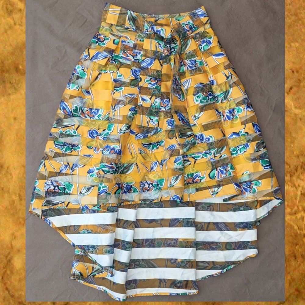 Banjul Yellow High-Low Skirt